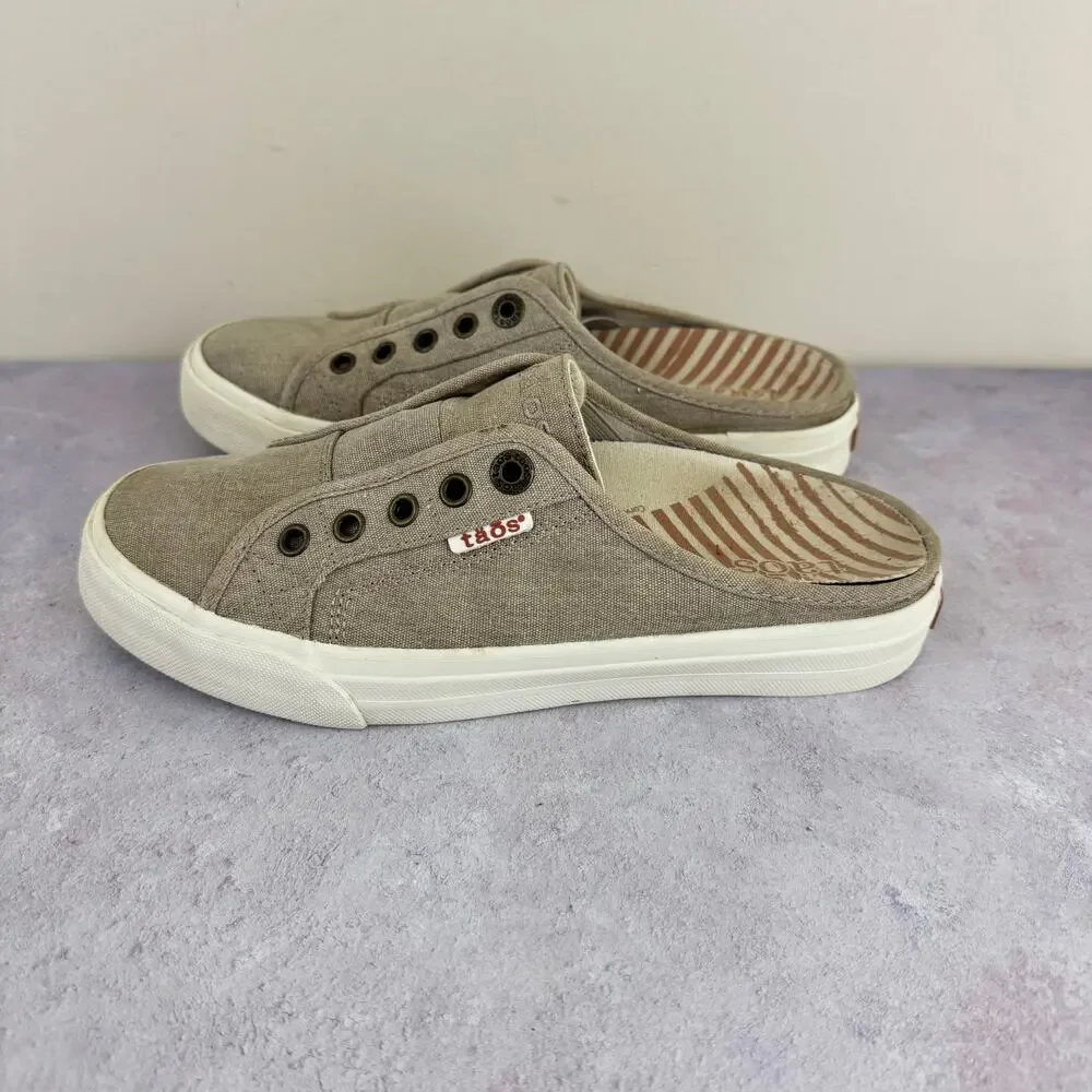Taos Shoes Womens 7.5 EZ Soul Sneakers Slip On Canvas Comfort Arch Support Read - Picture 2 of 11